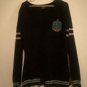 Harry Potter Black Slytherin Cardigan